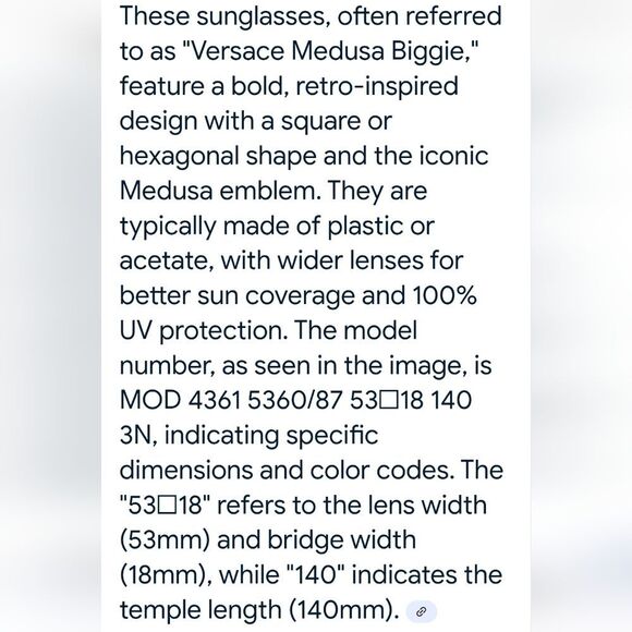 Versace Medusa Biggie Sunglasses - Picture 9 of 11